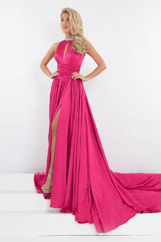 Rachel Allan Prima Donna 5035 - Plunging Cutout Bejeweled Gown Everyday wear unclassified dresses