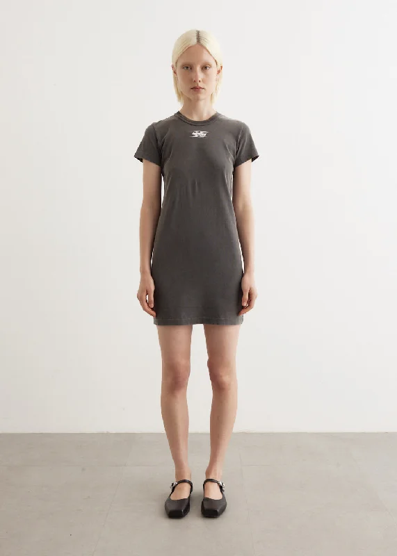 Shrunken T-Shirt Mini Dress Comfortable Mini Skirt