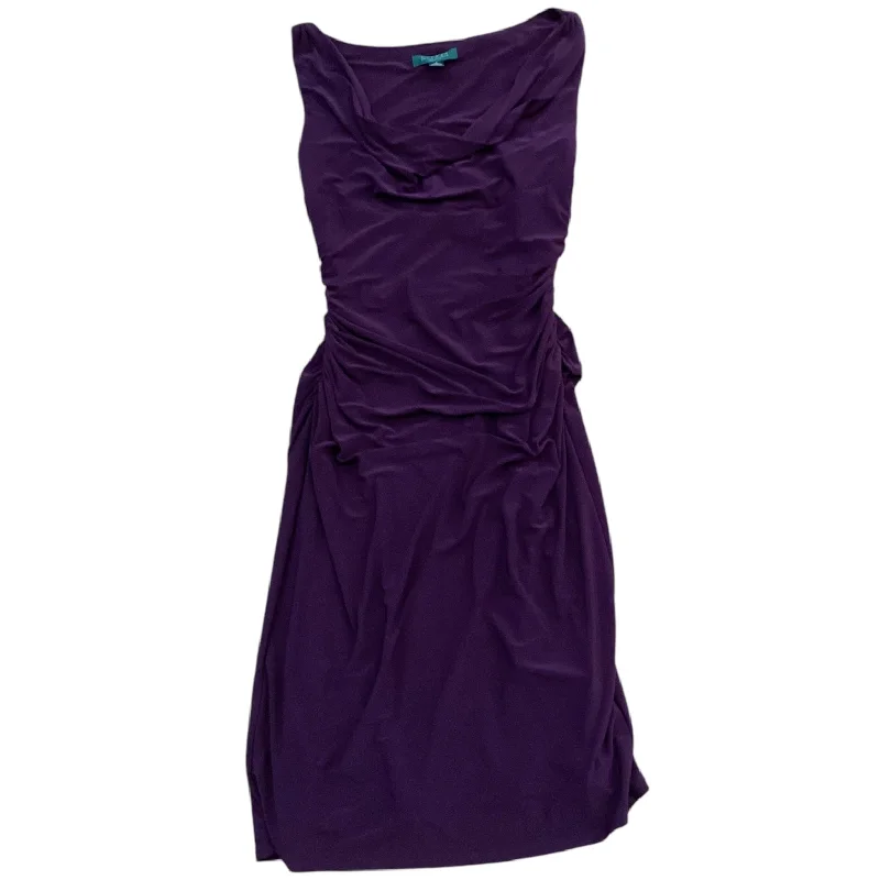 Dress Casual Midi By Lauren By Ralph Lauren In Purple, Size: S Midi Skirt Blouse