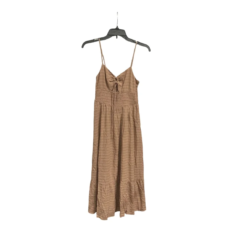 Dress Casual Midi By Love Tree In Brown, Size: S Midi Skirt Chic